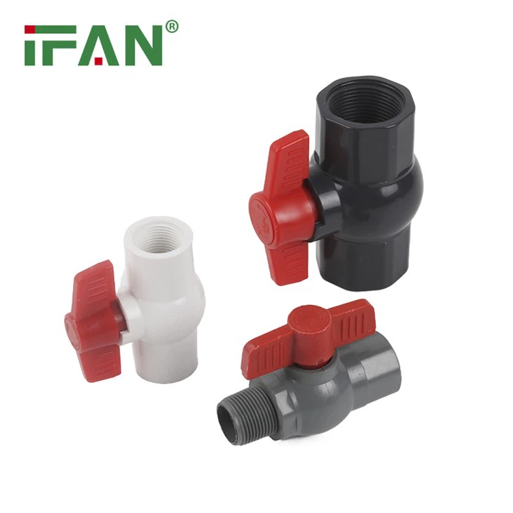 Kunststoff-PVC-Kugelhahn